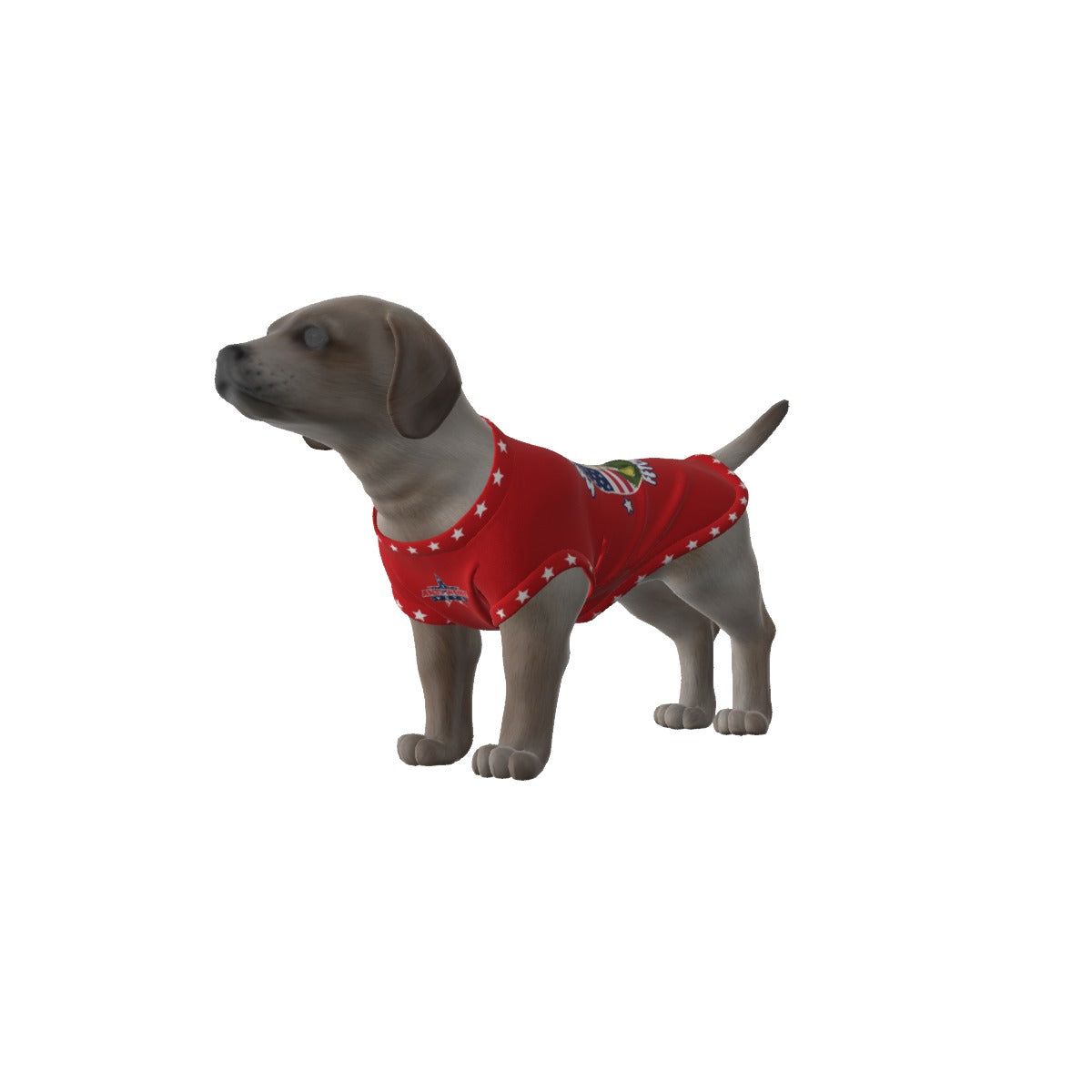 Pomeranian- Make America Fetch Again- Red- Small Dog's Tank Top